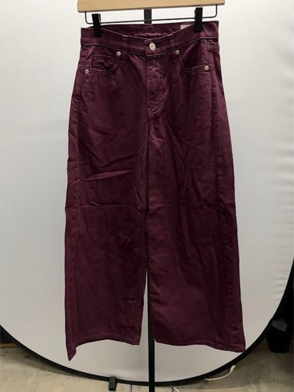 GAP Baggy Mid Rise Burguny Pants